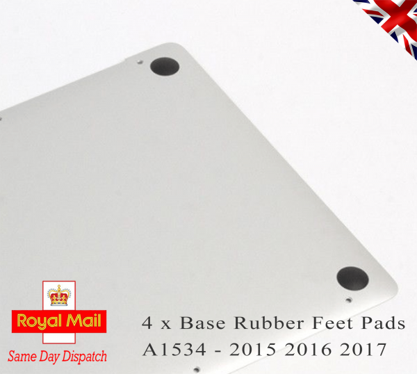 4 x Apple Macbook Pro Retina A1534 - 2015 2016 2017 Bottom Base Rubber Feet Pads