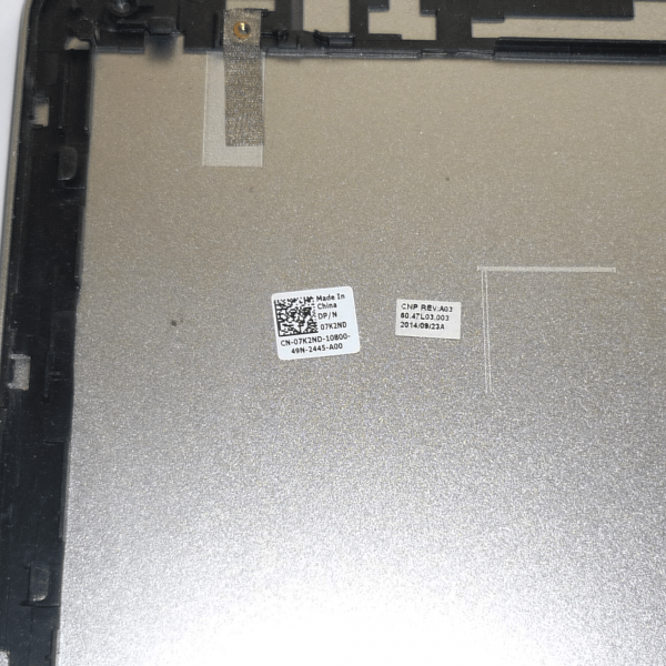 Dell Inspiron 15 7537 LCD Back Cover Lid 07K2ND For Touch Version