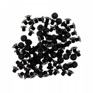 100 x-M3 x 4mm Laptop 2-5 HDD Hard Disk Drive Low Profile Head Black Screws