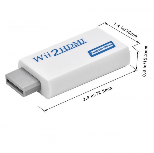 Wii to HDMI 1080P HD and Audio Output Converter Adapter Wii To HDMI | 3.5mm Jack