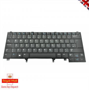 New Dell Latitude Keyboard UK QWERTY without Pointer Part Number: 0C7FHD | C7FHD Compatible Models: Latitude E5420 E5430 E6330 E6420 E6430 E6320 E6440.